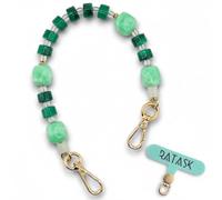 RATASK Beaded Wrist Strap Bracelet, Acrylic Beaded Mobile Phone Strap, Keychain Accessory, Decorative Pendant, Made with Durable Metal String for Extra Strength and Security