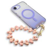 RATASK Mobile Phone Beaded Wrist Strap, Acrylic Bold Beaded Mobile Phone Strap, Made with Durable Metal String for Extra Strength and Security, including Metal Tether Tab