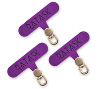 RATASK Tether Tab for Phone Lanyard, Mobile Phone Strap Tether Patch, Universal Tether Patch, Durable Metal or Soft Fabric Option, Pack of 3