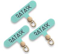 RATASK Tether Tab for Phone Lanyard, Mobile Phone Strap Tether Patch, Universal Tether Patch, Durable Metal or Soft Fabric Option, Pack of 3