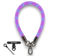 RATASK Wrist Strap Lanyard, Rope Lanyard Wrist Strap for Mobile Phones, Cameras, Keyring, Keychain,Mobile Accessory Pendant, Upgraded Stronger Hardware and Metal Tether Tab (Purple)