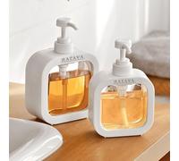 RATAVA Plastic Empty Bottle Soap Dispenser For Bathroom Kitchen Large-Capacity Dispensing Bottled Hand Soap Dish Soap Shower Gel Shampoo Washing Powder Replacement Empty Bottle 1Pc, 10 Ounces