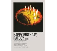 Ratboy Happy Birthday A3 Print Poster Wall Art Home Decor Album Gift Present Photo Living Room Dining Room Bedroom Unframed Concert Tour Gig Live Show Music Arena