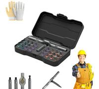 Ratchet 24-in-1 Screwdriver Set Precision Meets Versatility, 24 in 1 Magnetic Ratchet Screwdriver Set, Multi Bit Ratcheting Screw Driver Sets for Furniture Computer Work (1)
