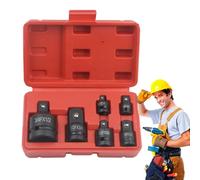 Ratchet Adapter Set, 6-Piece Socket Reducer, Extension Kit, 15.2x9x5cm, Versatile Tool Set for Construction, Electricians, Garage Work, Carpentry, Home Repairs Tools and Equipment