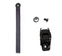 Ratchet Buckle and Strap Set for Snowboard Binding Replacement Parts, Plastic Steel Binding Components with 23.5mm Width, For Ski Boot and For Bike Bag Straps(F)