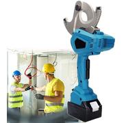 Ratchet Cable Cutter, Heavy Duty Electric Wire Cutting Tool, Aluminum Copper Ratcheting Design for Efficient Cable Cutting, 65mm Capacity