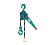 Ratchet Chain Puller Hoist Heavy Duty Block Lever Chain Hoist 360° Rotation Hook, for Lifting Pulling Building chain hoist(1T/6M)