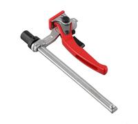 Ratchet Clamp for Woodworking Tables, 3/4 Inch Dog Hole, Chrome Vanadium Steel Design, Self Aligning Jaw and Non Marring Pad, Quick Release Mechanism (20mm)