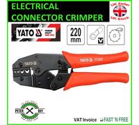 RATCHET CRIMPING Plier Tool ELECTRICAL CONNECTOR CRIMPER 1.5-10mm2 Pliers YATO