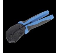 Sealey AK3863 Ratchet Crimping Tool Angled Head Insulated Terminals