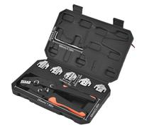 Ratchet Crimping Tool SN-58B Set Carbon Steel with 5/8 Interchangeable Jaw Kit(Box-SN-58B 5Jaws)