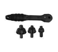 Ratchet Drill Chuck,2 in 1 Ratchet Drill Chuck Key Spanner | Double Head Replacement Parts Ergonomic Power Tools Accessories for Mechanics Construction Home