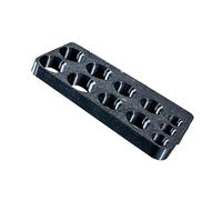 Ratchet Extension Organizer, Polymer Holder for Wall, Black | 12cm / 4.72inch Polymer Holder for Small Rod-Shaped Tools, Home Repair Area Setup, Garage Tool Storage