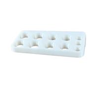 Ratchet Extension Organizer, Polymer Holder for Wall, White | 12cm / 4.72inch Polymer Holder for Small Rod-Shaped Tools, Home Repair Area Setup, Garage Tool Storage