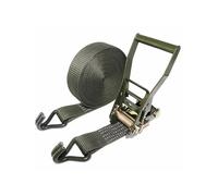 Ratchet Heavy Duty Tie Down Straps Extended Handle，Recovery Straps with Double Hooks,for Hauling Towing and Securing Loads(300 cm/9.8 ft)