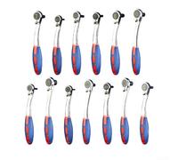 Ratchet Hex Wrench, 3-17mm Single-end 72-tooth Tool with Rubber Handle And Quick Release Mechanism for Various Applications(8mm)