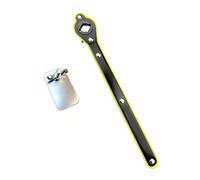 Ratchet Jack Wrench Set Dual-Sided Lug Nut Tool 37.5cm Portable Tyre Change | Single-hand ratcheting action with reverse lock keeps the wrench stable whilst loosening or tightening lug nuts.