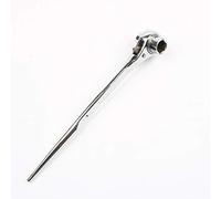 Ratchet Podger Spanner, 19mm x 21mm Silver Scaffold Spanner Adjustable Carbon Steel Bi-Hex Ratchet Wrench for DIY, Pipeline, Auto Repair