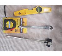Ratchet Podger Spanner Steel Erecting Scaffold Tool Set Quality Kit 4 Professional Scaffolders Work (1921,716,Level,Tape)