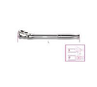 RATCHET REVERSIBLE ARTICULATING WITH BASE PAINTING MALE 3/8" WITH HANDLE THE