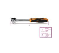 RATCHET REVERSIBLE WITH BASE PAINTING MALE 3/8" CHROME ITEM 910/55