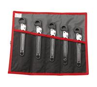 Ratchet Ring Spanner Set 5 Pieces Open