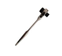 Ratchet Scrench 13mm & 19mm - Dual Socket Chainsaw Spanner Wrench with Flat Head Screwdriver, T-Bar Tool for Chain Saw Maintenance