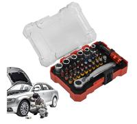 Ratchet Screw Driver Set Kit - Magnetic Ratchet Screwdriver Set - Portable Compact Tool with Ratcheting Wrench for Repair HVAC Car Motorcycle Electrician Home Automotive