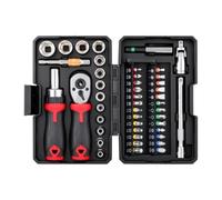Ratchet Screwdriver Set - 45-Piece | 1/4" Drive, Magnetic Bits, Multi-Bit