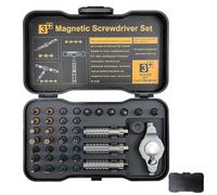 Ratchet Screwdriver Set | Portable Magnetic Detachable Handle Tool - Small Screwdriver Set for Electronics Computer Phone Battery Devices Car Truck