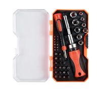 Ratchet Screwdriver Set - Precision Bits, Socket Tools, Repair Kit | 44 Piece Portable Case, Phillips Flathead Hex Drivers for Home Maintenance Tasks