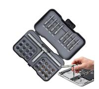 Ratchet Screwdriver Set, T-Handle 32-in-1 Multi-Bit, Magnetic Screwdriver Set for Electronics, Home Appliances, Computer, Furniture, Bike, Car Repair