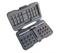 Ratchet Screwdriver Set with Detachable T-Handle, Magneticizer Torque Function, 32-in-1 Bit Kit Including 24pcs Short and 8pcs Long Bits, 4mm Shank for Home Repair, Appliance and