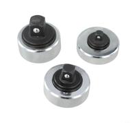 Ratchet Socket Wrench Set 3 Pcs with 1/4 Inch 3/8 Inch 1/2 Inch Drive Reversible Palm Handle for Automotive Repair and Home Maintenance