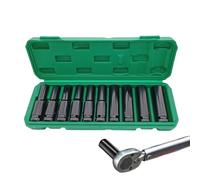 Ratchet Socket Wrench Set, Extension Set for Drive, Non-Slip, Multifunctional Socket Wrench Tool for Workshop, Industry