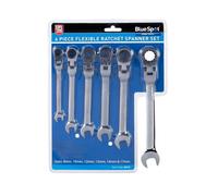 Ratchet Spanner. 6 Pce Flexible Ratchet Spanner Set (C8-10). BlueSpot 04312