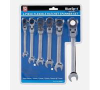 Ratchet Spanner. 6 Pce Flexible Ratchet Spanner Set (C8-10). BlueSpot 04312