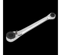 Sealey Ak6968 Ratchet Spanner Reversible 1/4In Hex X 10Mm Hex