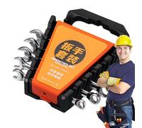 Ratchet Spanner Set - Cost Effective Ratchet Spanner Set Effortless Wrench Set | Precision Wrench Metric Wrench Set with Storage Organiser, Combination