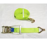 Ratchet Strap Hi Vis 5 Ton 50MM 10M x1 (Lashing Tie Down Claw J Hook Lorry Cargo)