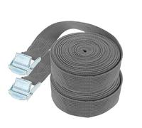 Ratchet Straps 2pcs 5 Meters Tensioning Belts Adjustable Cargo Straps Ratchet Straps Tie-Down Belt For Luggage Bag Bind Belts Straps(Grey)