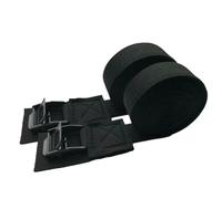Ratchet Straps 2pcs Black Tie Down Straps Strong Ratchet Straps Luggage Bag Cargo Lashing With Metal Buckle Straps(300x2.5cm)