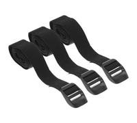 Ratchet Straps 3pcs 1.5m Tie Down Strap Strong Ratchet Straps Suitcase Safety Strap Cargo Lashing With Press Buckle For Outdoor (Black) Straps