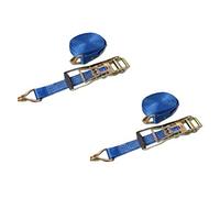 Ratchet Straps 50MM 5T 12M X2 (Ergonomic Reverse Tie Down Heavy Duty Lashing Claw J Hook)