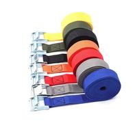 Ratchet Straps 5M*25mm Car Ratchet Tie Down Cargo Straps Lashing Auto Motor Shipping Package Strap Cam Buckle Belt(Black)