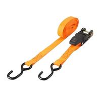 Ratchet Straps 5M Car Motorcycle Cargo Strap Tension Rope Tie Down Strong Ratchet Straps For Luggage Bag Lashing Elastic Bands(Orange)