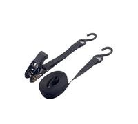 Ratchet Straps Double S-Hook Ratchet Tie Down Strap, Black Steel With Polyester, 2.5cm Width(5 meters)