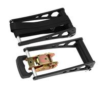 Ratchet Style Portable Bow Press, Aluminum Alloy Compact Integrated Molding Compound Bow Press String Changer Archery Tool Ratchet Loc Press for Indoor Use (Black)