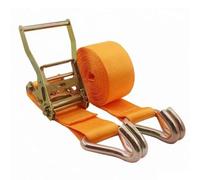 Ratchet Tie-Down Straps, Heavy Duty Ratchet Strap with Handle & 2 J Hooks for ATVs UTVs Lawn Equipment Cargo Boat Moving Appliances Truck Trailer Kayak Car Roof(W 10cm/3.9In,18.0cm/59.1Ft)